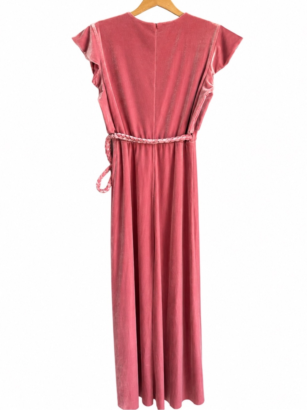Misa LA Carolina Velvet Wrap Midi Dress Cocktail Wedding revolve glam chic - Picture 3 of 6